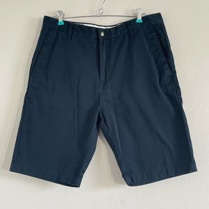 Volcom Shorts Mens Size 34 Corpo Class Chino Flat Front Navy Blue